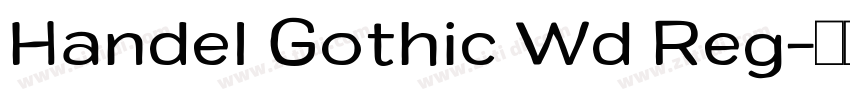 Handel Gothic Wd Reg字体转换